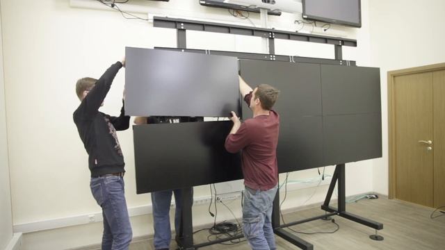 Монтаж видеостены в конференц-зале МЭС смотреть онлайн
