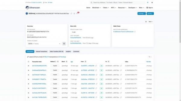 Blockchain Explorers / Сетевые обозреватели