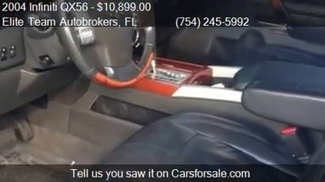 2004 Infiniti QX56 for sale in Davie, FL 33134 at the Elite смотреть онлайн