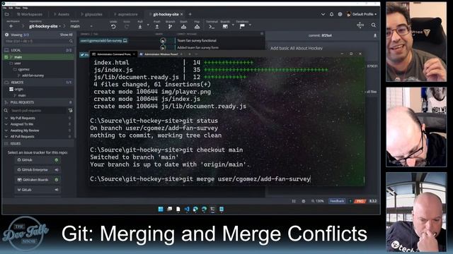 Practical Git at Work: Different Types of Merges and dealing with Conflicts! смотреть онлайн