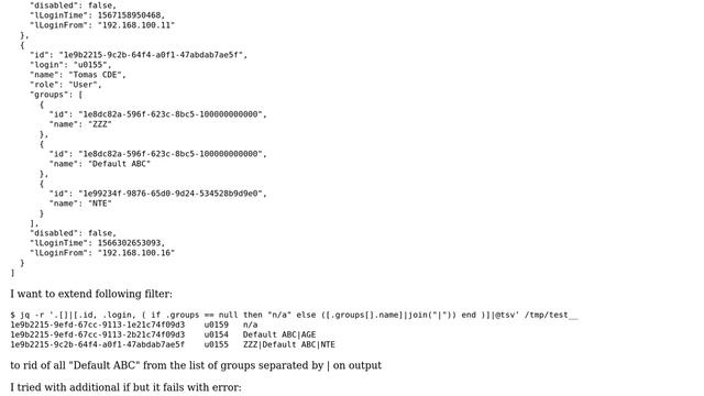 Unix & Linux: jq - multiple if смотреть онлайн