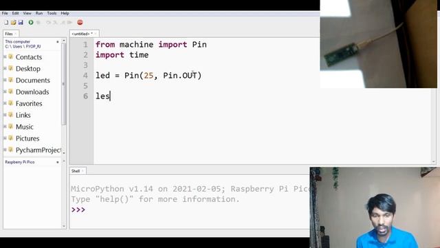 Raspberry Pi Pico Microcontroller | LED Blink using MicroPython in Thonny IDE HINDI смотреть онлайн