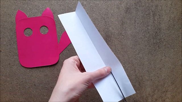 Как сделать поделку Котик своими руками / How to make paper Kitty / Easy Kids Craft / My Paper Ques смотреть онлайн