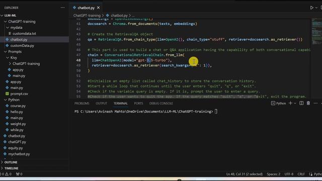 Use ChatGPT with your own custom Data | RAG ChatBot | OpenAI | Langchain | OpenAI API | VectorDB смотреть онлайн
