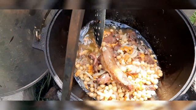Плов из баранины!На костре!В казане!Ну очень вкусно ? смотреть онлайн