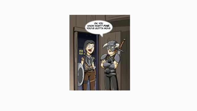 Unstoppable Dragonborn vs Immovable Huscarl (Skyrim Comic Dub) смотреть онлайн