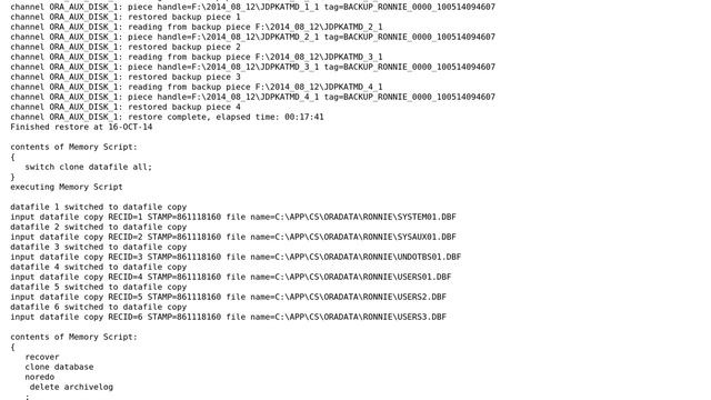 Oracle Duplicate Database with no archived logs смотреть онлайн