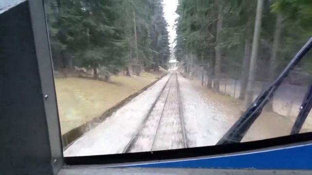 Губалувка (Закопане). Подьем в гору на поезде. Gubałówka Zakopane. смотреть онлайн