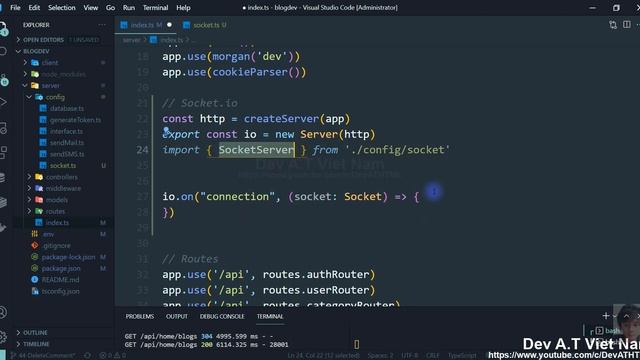 BLOG APP #45 SOCKET.IO | MERN STACK + TYPESCRIPT + REDUX смотреть онлайн