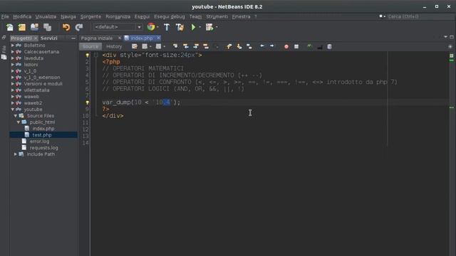 PHP 7 Tutorial [ITA] Operatori di confronto, logici e spaceship #3 смотреть онлайн