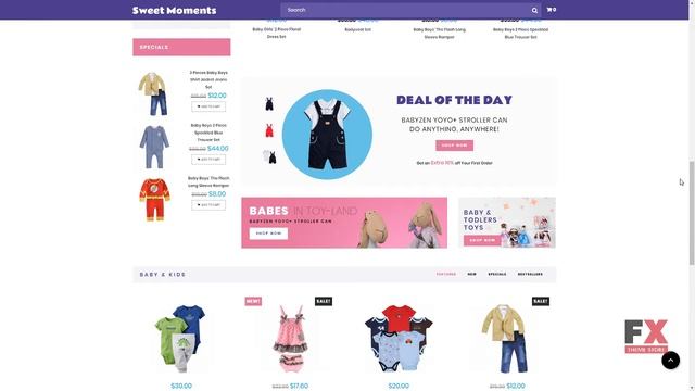 WholeSale - Baby Store OpenCart Template TMT Phoenix Malcolm смотреть онлайн