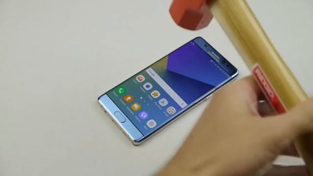 Samsung Galaxy NOTE 7   РАЗБИВАЕМ МОЛОТКОМ!!! Он ПРОДЕРЖАЛСЯ долго!!!