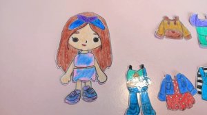 Toca Boca / РИСУЕМ ПЕРСОНАЖА ТОКА БОКА / БУМАЖНЫЕ КУКЛЫ / ДОМ ТОКА БОКА / ДОМИК В ТЕТРАДИ