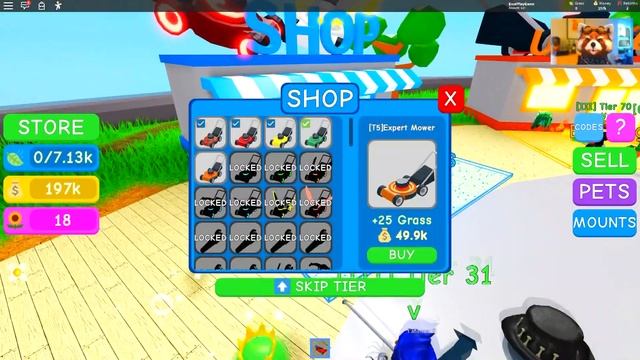 Роблокс ☝️ Гайд Симулятор Газонокосильщика ? Lawn Mowing Simulator⚡ Коды Roblox Simulator Рыжий Ено смотреть онлайн