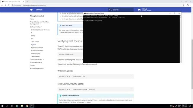 Installing Python via Anaconda - tilburgsciencehub.com смотреть онлайн