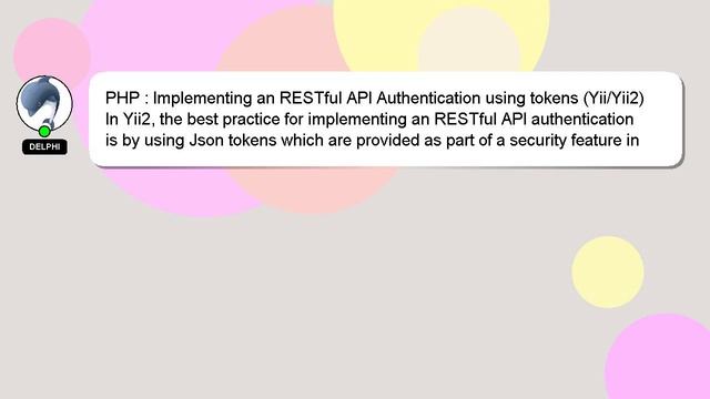 PHP : Implementing an RESTful API Authentication using tokens (Yii/Yii2) смотреть онлайн