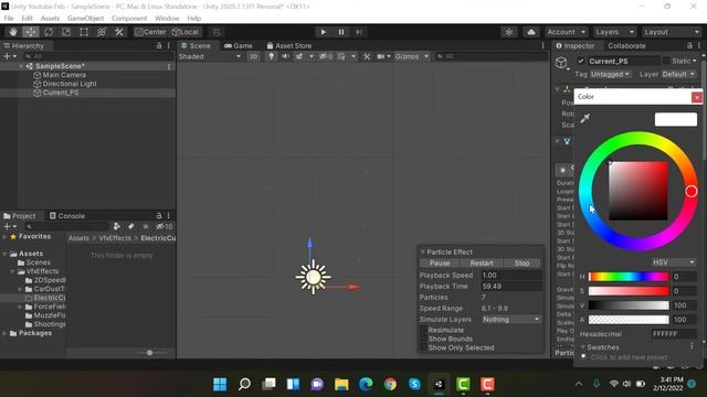How to make an Electric Current Lightening Effect VFX in Unity Particle System смотреть онлайн