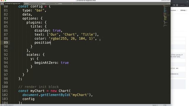 Chart JS Title in Chart JS 4 смотреть онлайн