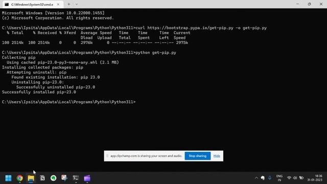 How to install pip in windows 11 in 2 minutes | 2023 Step by step guide | смотреть онлайн