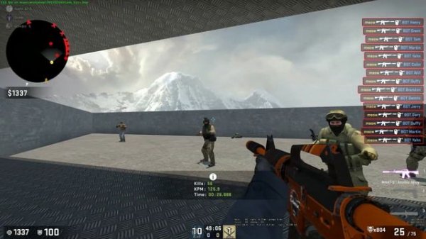 training 51.938 sec (CS:GO Aim botz training mode 2)