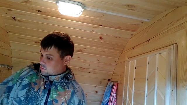 Реальный отзыв покупателя о бане-бочке. Часть 3. Устанавливаем баки, полки и т.д. смотреть онлайн