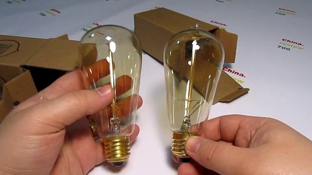 Лампочка Эдисона, винтажная ретро лампа / Vintage Retro Filament Edison Bulbs #60