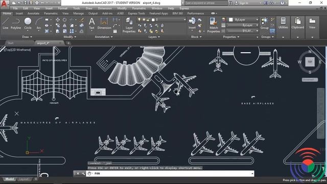 Autodesk AutoCAD: How to use Pan Command in Autodesk AutoCAD смотреть онлайн
