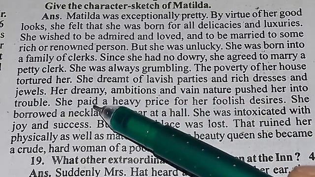 Class-X English/Character Sketch of Matilda смотреть онлайн