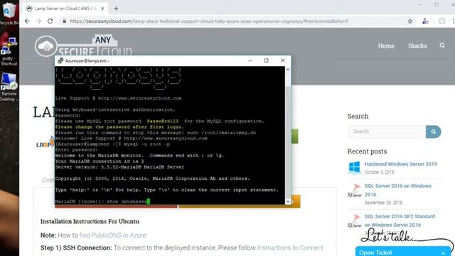 Secured Lamp on CentOS 7.3 - Deploy on Azure , AWS and Google Cloud Platform. смотреть онлайн