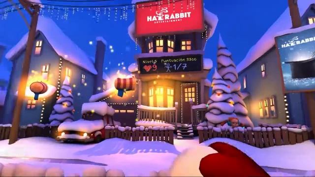 Merry Snowballs gameplay VR and Cardboard game смотреть онлайн