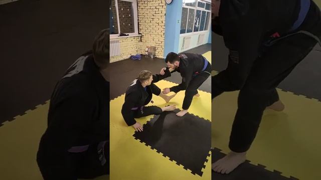 Бразильское джиу - джитсу / грэпплинг. Свип из открытого гарда. BJJ - Open Guard Sweep Variation
