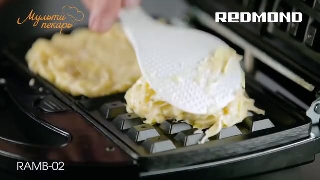 Мультипекарь, сменная панель RAMB-02, вкусные картофельные драники, рецепт для мультипекаря REDMOND смотреть онлайн