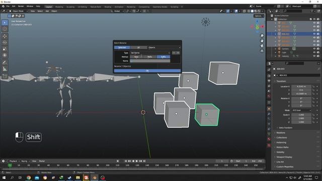 Rename Multiple Object or Bone Names at Once | Blender Tutorial смотреть онлайн