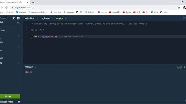 How to convert string into number in JavaScript смотреть онлайн