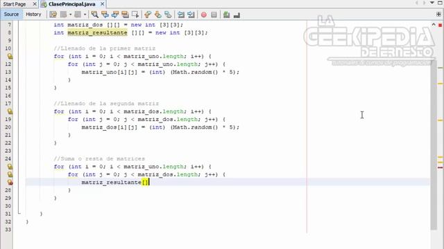 Curso Java Intermedio #30 | Suma y Resta de Matrices en Java смотреть онлайн