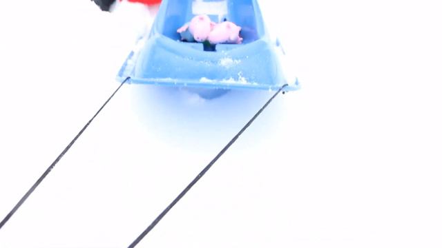 Peppa Pig and George Snow Day - Peppa Pig English Episodes смотреть онлайн