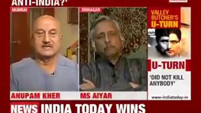 Anupam Kher Hits Out at Manishankar Aiyar About His Visit to Kashmir смотреть онлайн