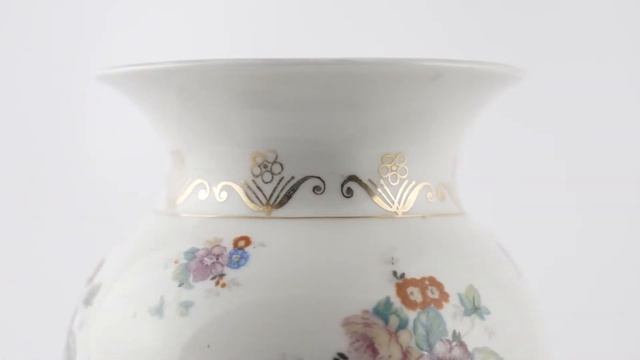 Ваза, Фарфор, Рига, Рижская фарфоровая фабрика, 1950-е годы , смотреть онлайн