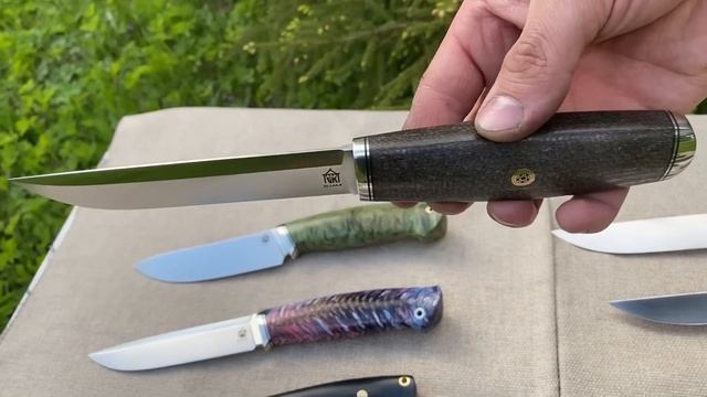 Классные ножи из стали ELMAX, и другие интересные модели от мастерской Град Горький! смотреть онлайн