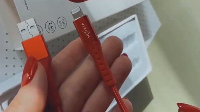 Кабель USB VIXION Special Edition (K32i) для iPhone MFI Lightning 8 pin (1м) (красный) смотреть онлайн