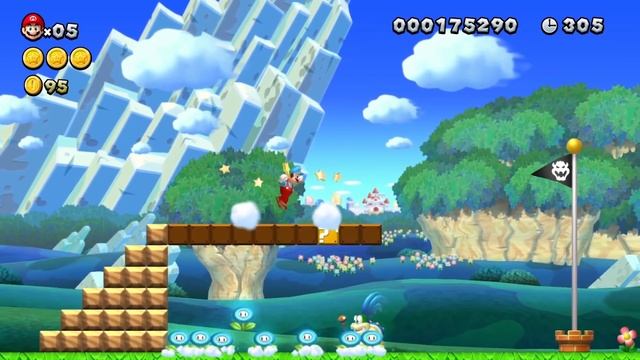 Can Mario Jump over 999 Item Blocks and Collect 999 Ice Flowers in New Super Mario Bros. Deluxe ? смотреть онлайн