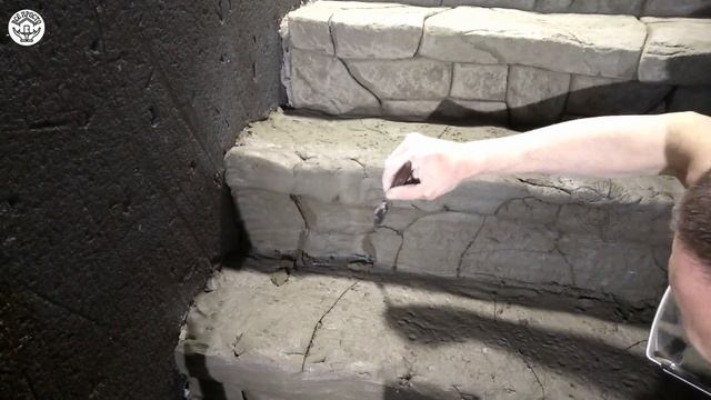 Лестница из арт-бетона. Искусственный камень. смотреть онлайн