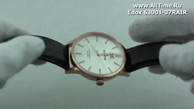 Мужские наручные швейцарские часы Edox 63001-37RAIR смотреть онлайн