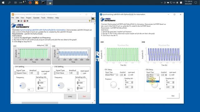 Synchronizing LabVIEW with Python (PyQt) for Automation. смотреть онлайн
