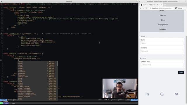 Code with me - Form Builder in React with Tailwind. Part 3 смотреть онлайн