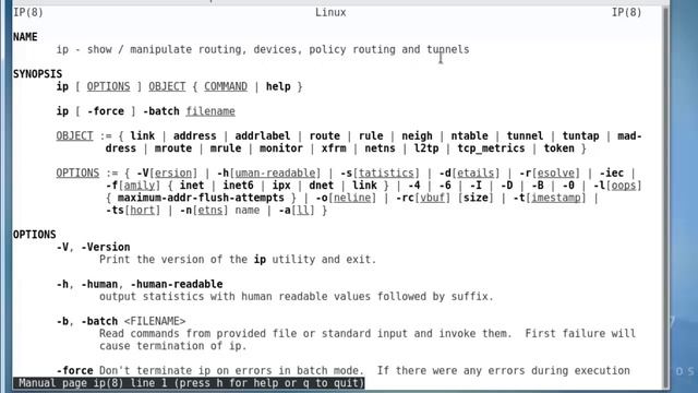 Linux ip Command смотреть онлайн