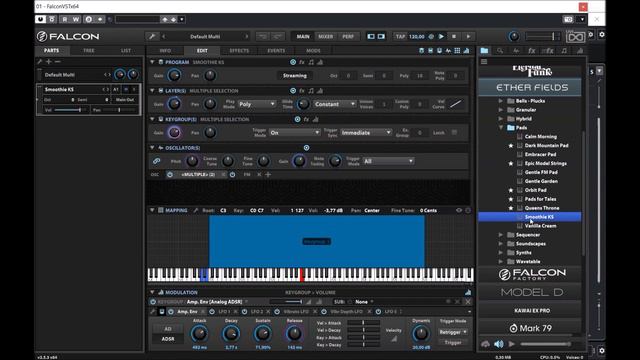 UVI Falcon 2.5 | Ether Fields | Presets Preview (No Talking) смотреть онлайн