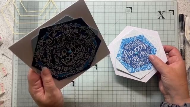 Spinning Puzzle Cards - different shapes, hexagons and flowers. смотреть онлайн