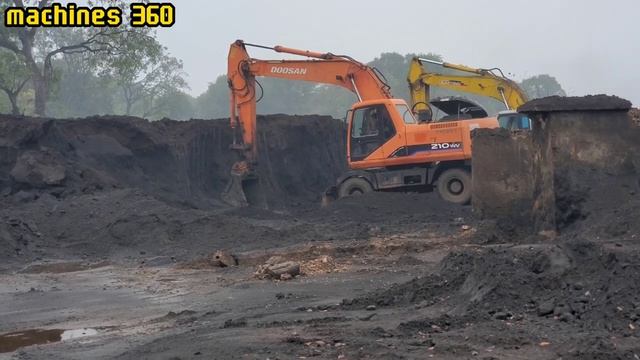 MÁY XÚC DOOSAN 210 LÀM VIỆC _ XÚC ĐẤT _ DOOSAN 210 excavator WORKED _ excavator смотреть онлайн