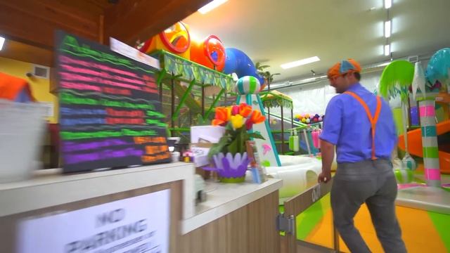 Blippi Learns Colors and Shapes at the Indoor Playground! Educational Videos for Kids